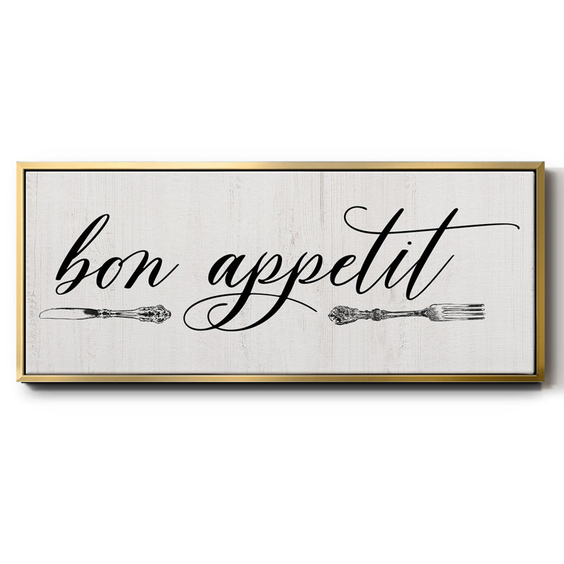 Bon Appetit- Framed Canvas