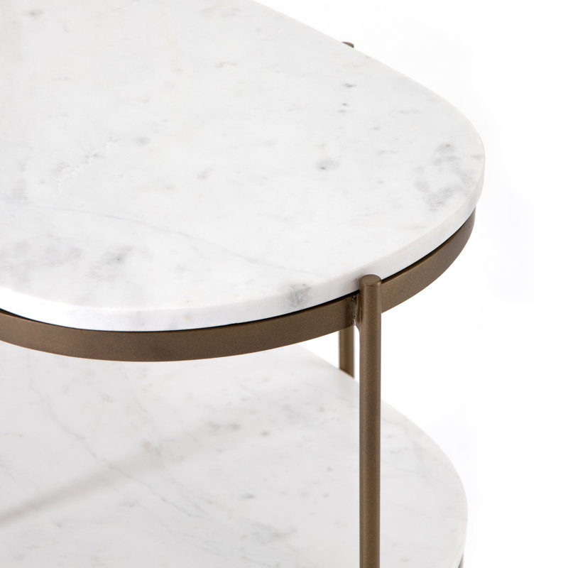 Nebbiolo Simonton Nightstand with Storage, Brass
