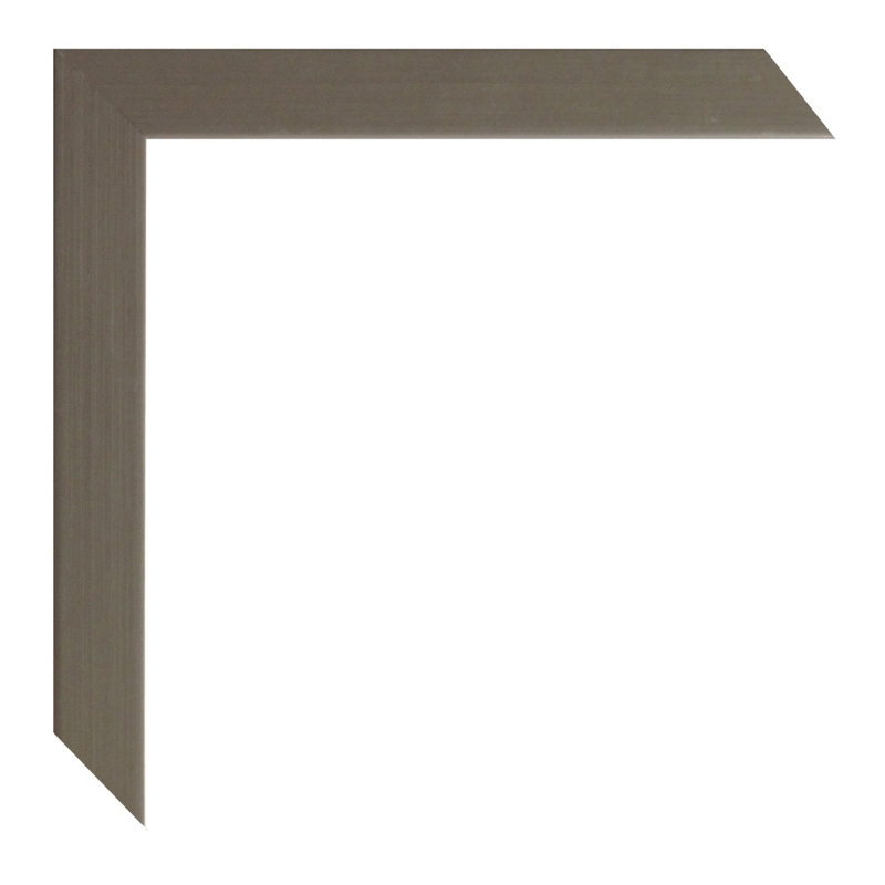 Liuka Wood Picture Frame with Mat, Titanium