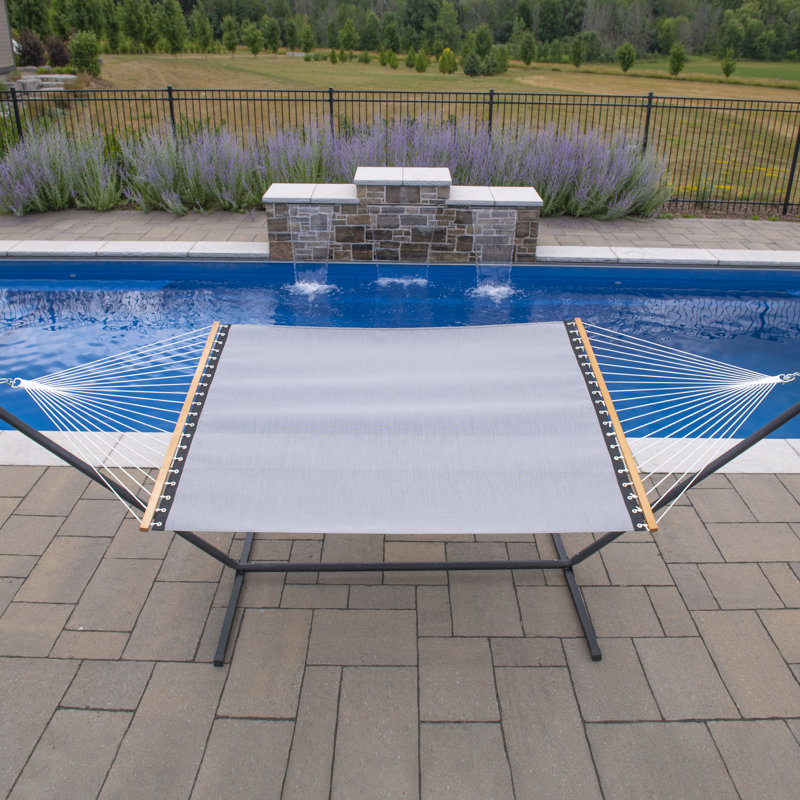 Hamac double en tissu Fraiya Phifertex, Gris