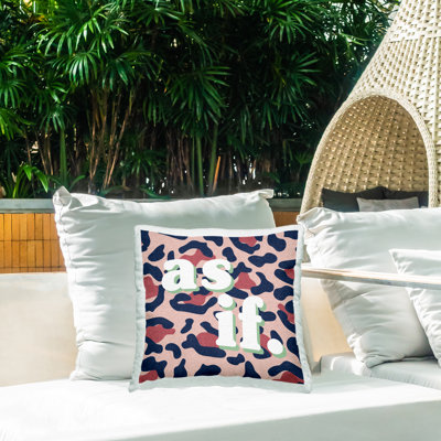 Coussin d'extérieur «Bold Leopard As As Saying» imprimé par Daphne Polselli