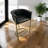 Hulten Upholstered Counter Stool with Metal Frame