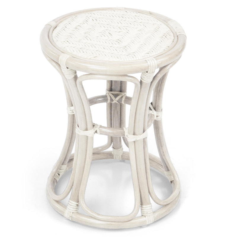 Tabouret d'appoint Romel, Blanc