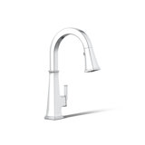 Riff Pull-Down Kitchen Sink Faucet with Three-Function Sprayhead, Single-Handle Kitchen Faucet