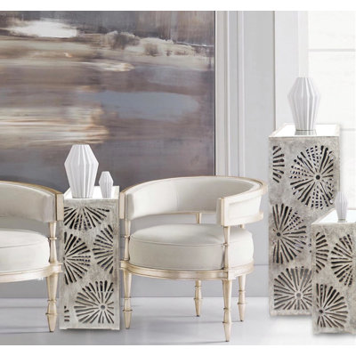 Vandermark Mirrored Glass Top Nesting Tables