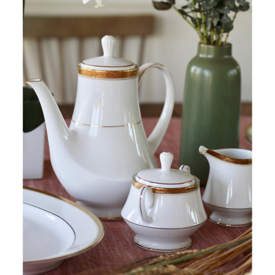  Noritake Charlotta Coffee Server with Cover, 49 oz.
