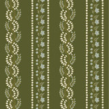 Lady Charlotte Botanic Stripe 10' L x 24" W Peel and Stick Wallpaper Roll