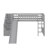 Stairway Twin Size Loft Bed With Slide-498668690