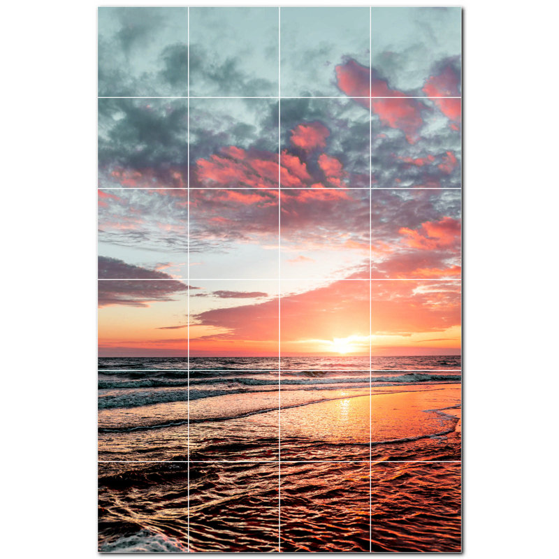 6'' x 6'' Satin Ceramic Decorative Mural