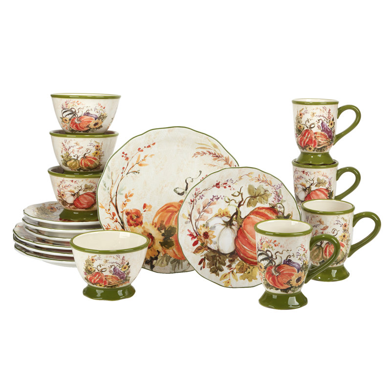Harvest Morning 16 Pieces Dinnerware Set