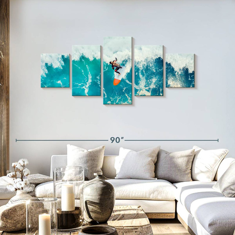 Wave Surfer, 30" H x 68" W