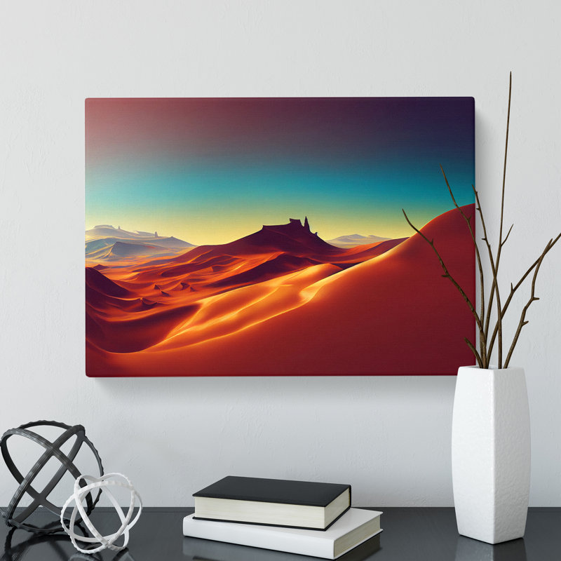 Charming Desert - Wrapped Canvas Print, 35cm H x 50cm W x 3cm D