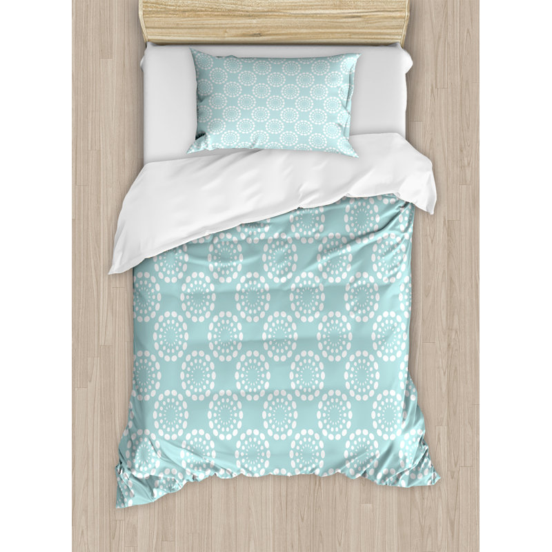 Ensemble de housse de couette en forme de fleur de soleil ethnique hippie, Simple