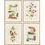 «Mid-Century Modern 1960s Vintage Nordic Polygons», reproduction encadrée de 4 pièces-90605111-90605109