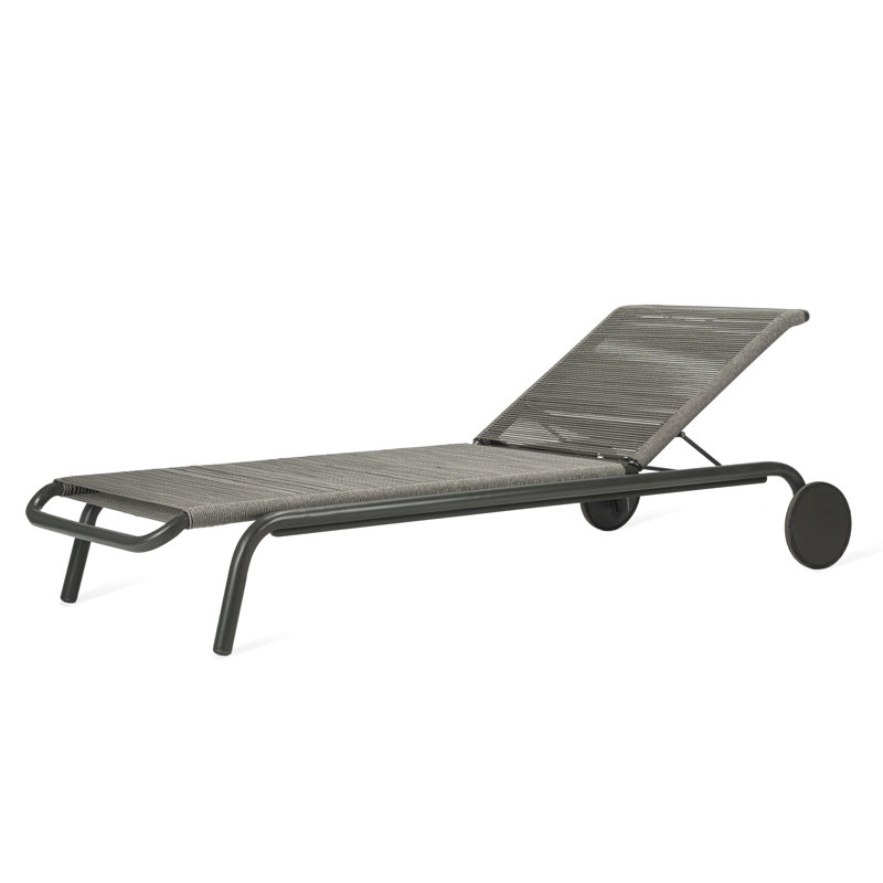 Kodo Outdoor Chaise Lounge, Fossil Gray