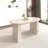 Oval Extendable Dining Table with sturdy base-896065229