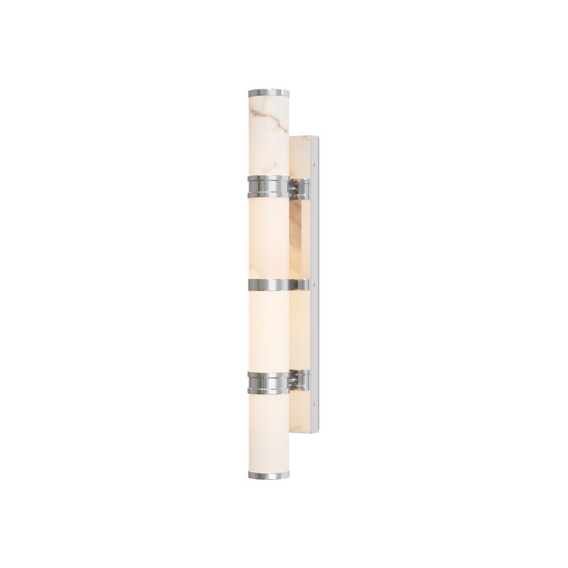 Grande applique murale Brenham, Naturel / nickel, 11, H 4,5 po x l 28,5 po x P 5 po