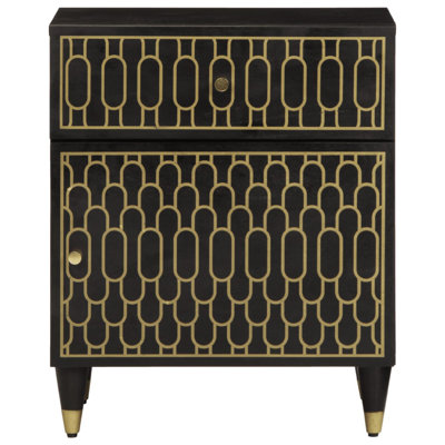 Abdurraheem 50cm W Solid + Manufactured Wood Bedside Table