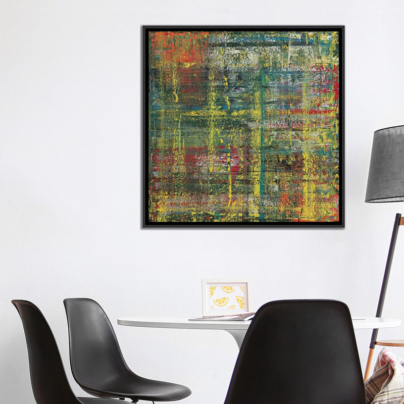 « animaux de compagnie », impression sur toile, H 18 po x l 18 po x P 1,5 po, Toile avec cadre flottant noir, Pas de tapis