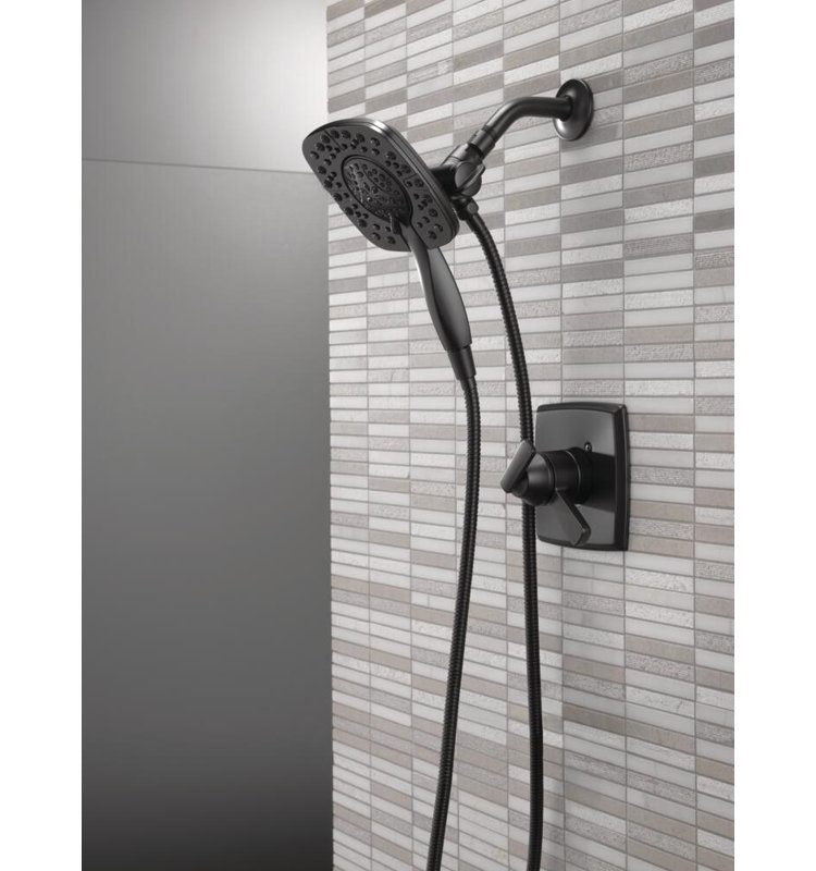 Ashlyn 17 Series Dual-Function Shower, In2ition Shower Handle Trim Kit, Black