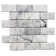 Santorini 2" x 4" Beveled Marble Mosaic Sheet Tile