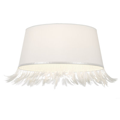 Mahood 21cm H Plume Empire Lamp Shade