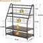 Ensemble de 2 présentoirs de 30 po avec 2 paniers grillagés et 2 tablettes de rangement-874690761