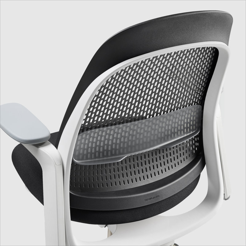 Haworth Breck Office Chair, Coal, White