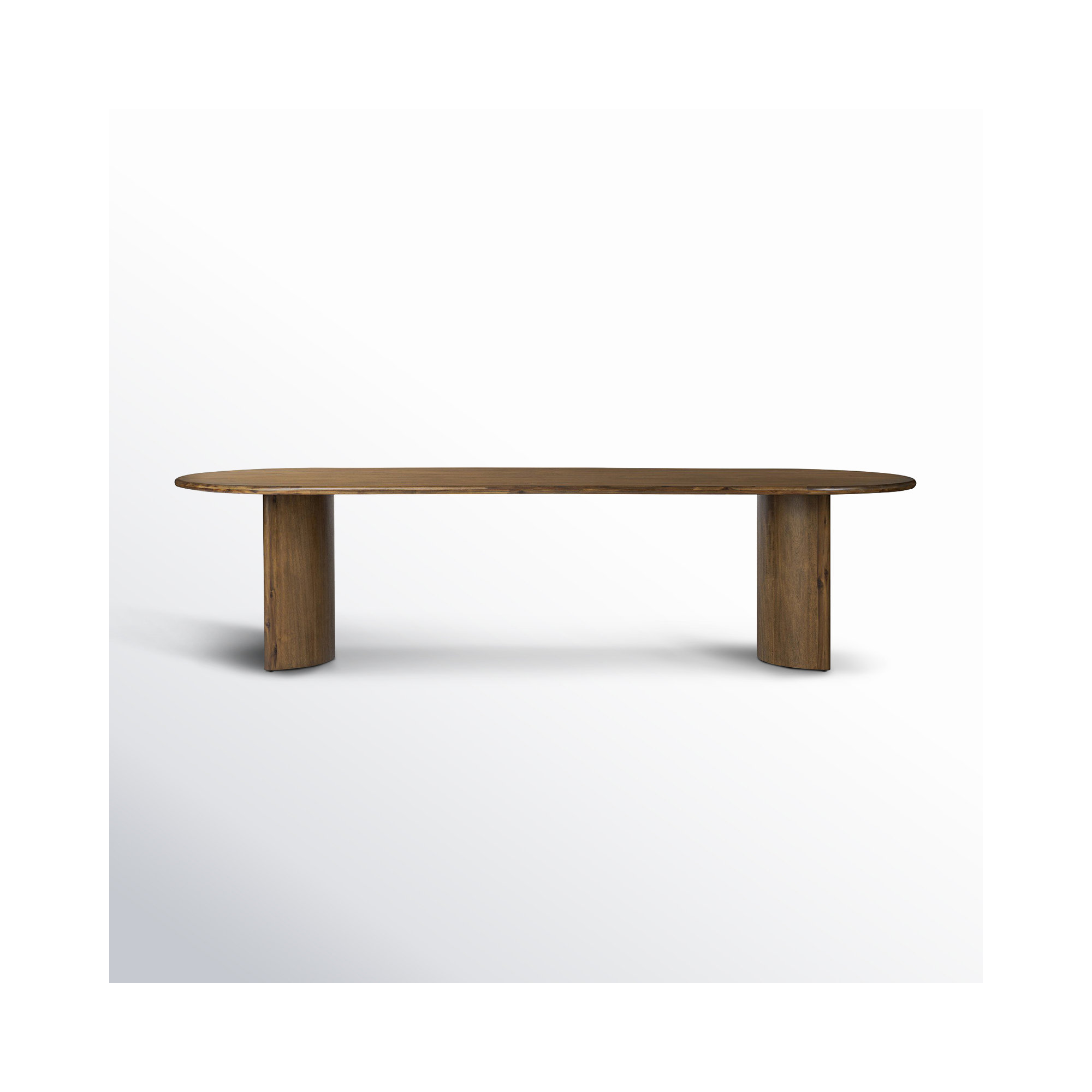 Haiden 94'' Double Pedestal Dining Table, Sandy Acacia, 30" H x 118" W x 42" D