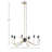 6-Light Metal Chandelier