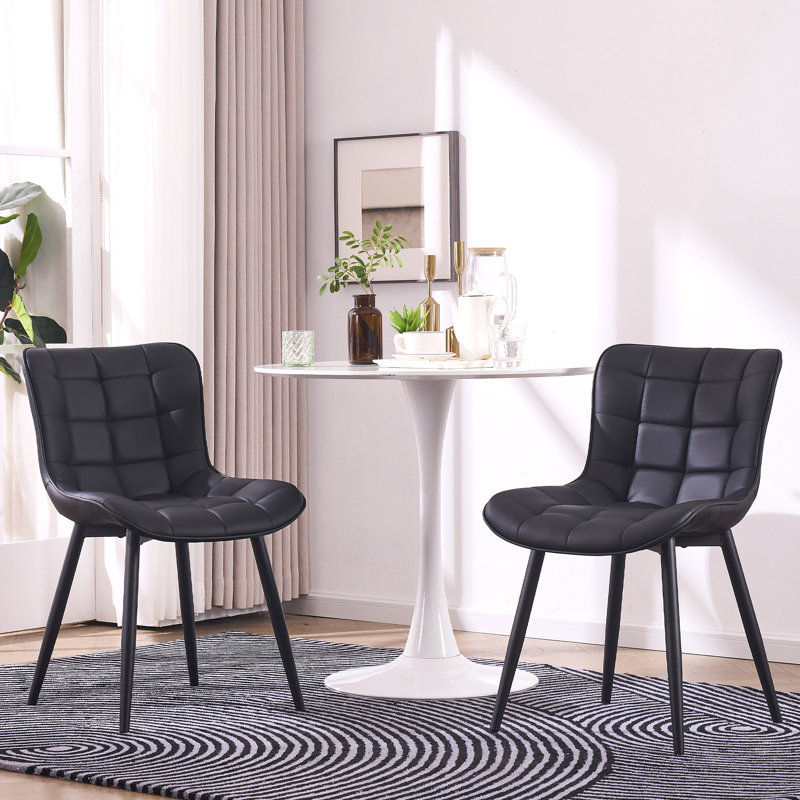 Chaise d'appoint à oreilles Heitger, Noir, noir, noir, noir