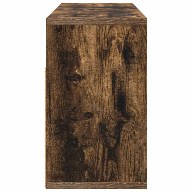 TV Stand, 14.96'' H x 28.35'' W x 8.86'' D, Smoked Oak