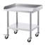 Table de travail en acier inoxydable, table de préparation commerciale de 24 x 28 x 30 pouces avec 4 roues, roulettes, table de préparation robuste à 3 côtés, table de travail en métal pour restaurant Home Hotel-734135040