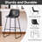 Scher Faux Leather Upholstered Counter & Bar Stools with Sled Legs (Set of 2)-1630566308-1630566309