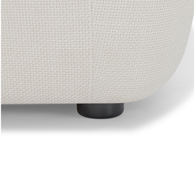 Fauteuil demi-tonneau Stargazer, Tissage crème Luxe