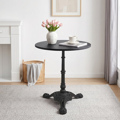 H27.95 Cast Iron Table Base With 3 Tiger Claw Feet, Table Leg Black