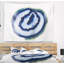 Tranche abstraite d'une magnifique tapisserie en agate bleue-28491595