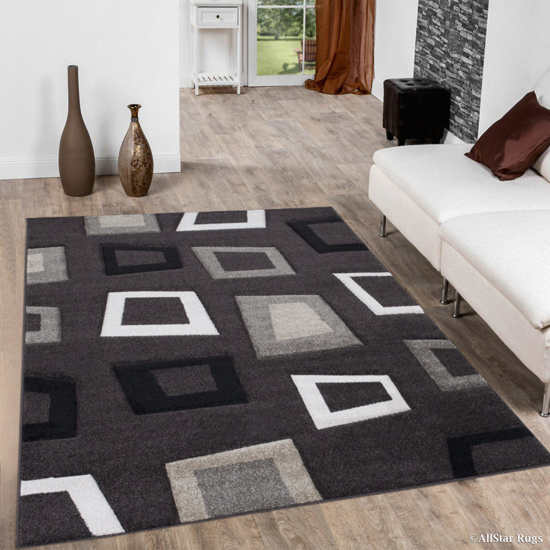 Geometric Indoor Rug, Rectangle 7'9" x 10'5"