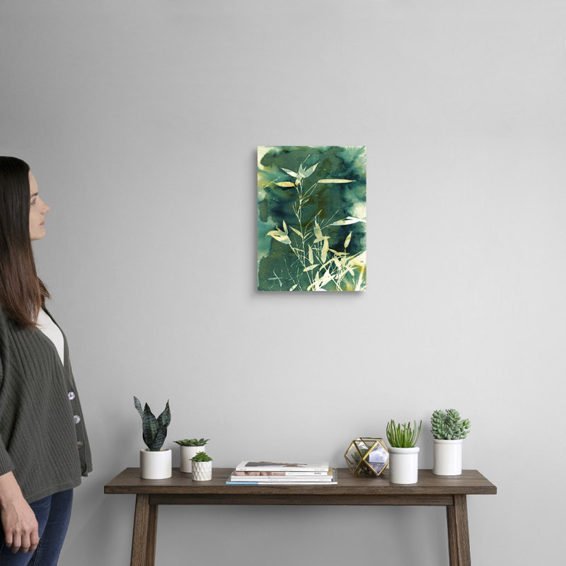 Art mural sur toile Bamboo Garden, Toile tendue, H 16 po x l 12 po