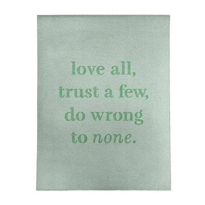 Quotes Chenille Indoor Rug