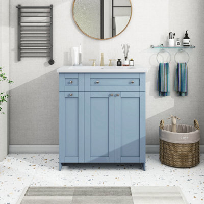 Meuble-lavabo 30 po avec lavabo en céramique