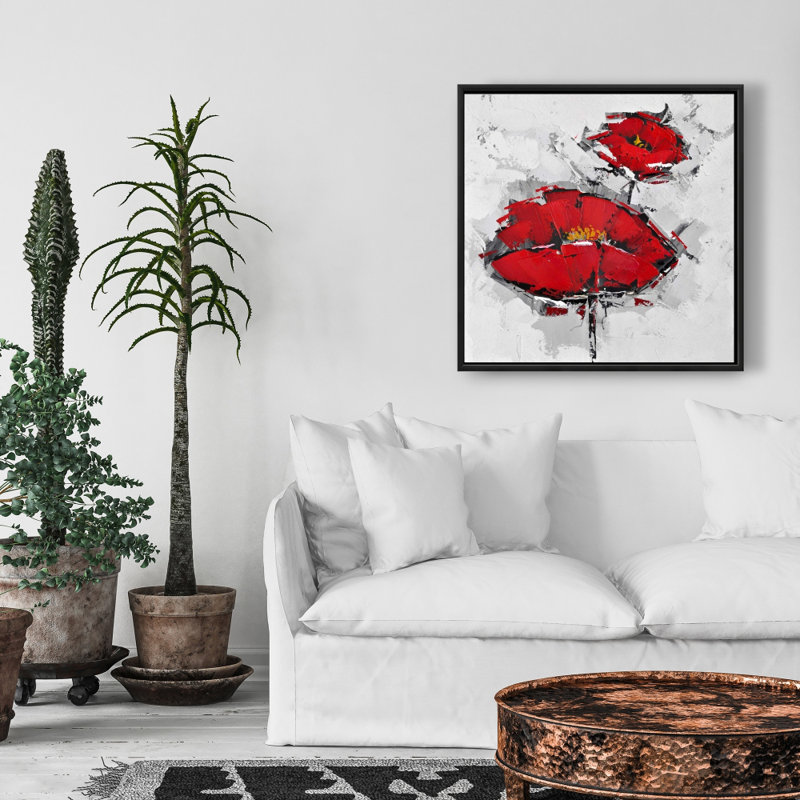 " Texturized Red Poppies "