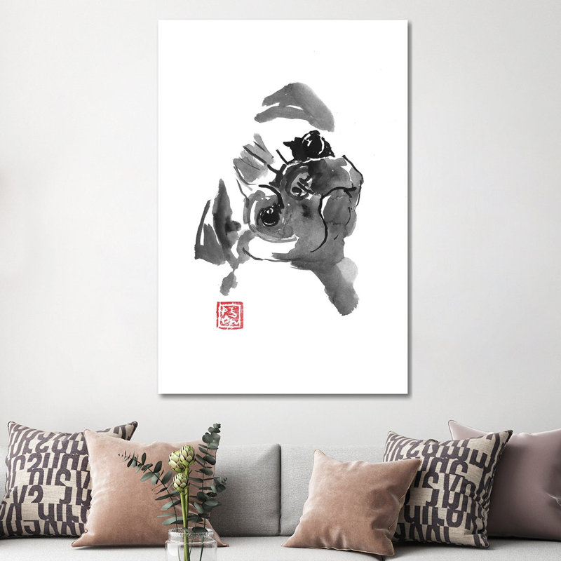 Cute Carlin by Péchane - Print on Canvas, 152.5 cm H x 101.5 cm W x 3.175 cm D, Wrapped Canvas