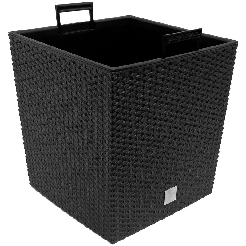 Gatley Planter, Black, 33cm H x 32cm W x 32cm D
