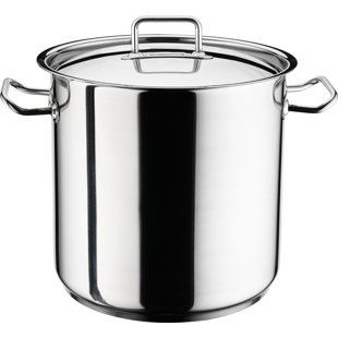 Hascevher 18/10 Stainless Steel Stock Pot with Lid