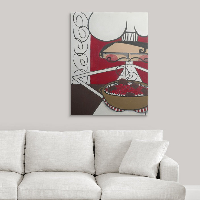 «Yother Spaghetti» par Terri Burris, reproduction d'art, H 36 po x l 27 po x P 1,5 po, Toile