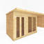 Mercia 18 x 6ft Maine Pent Summerhouse With Patio Area