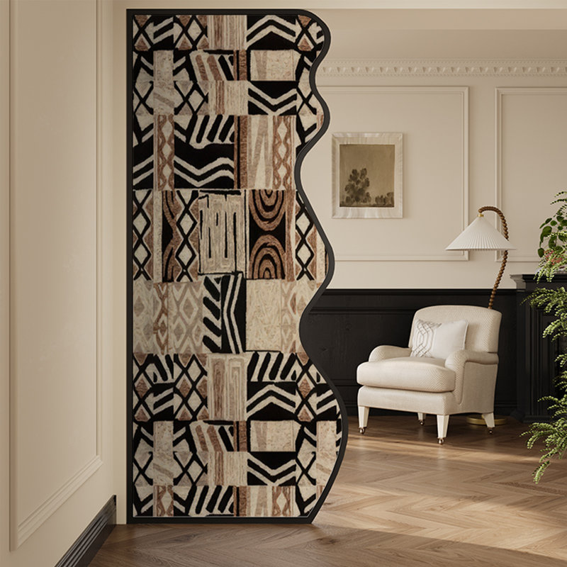 Écran de séparation rétro artistique, H 94,49 po x l 47,24 po x P 1,57 po
