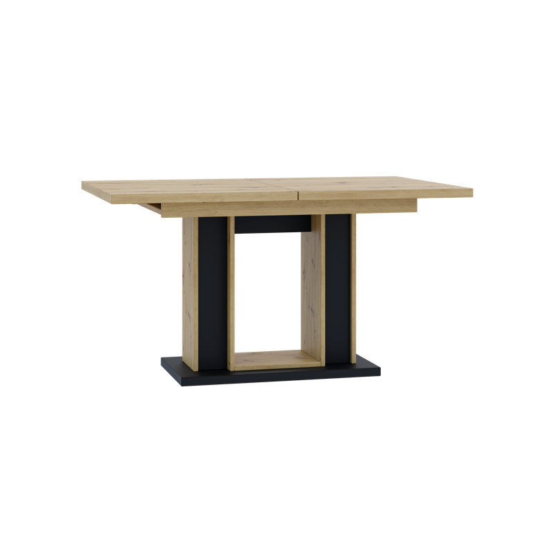Extendable Dining Table Lorenia, Black