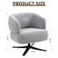 Fauteuil pivotant Cuddle-Style, convenant aux balcons, aux bureaux et aux salons, gris-21656579-21656581